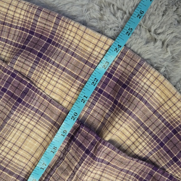 Patagonia Purple/White Plaid Button Down Shirt, Women's Medium, Great Condition - Picture 6 of 13